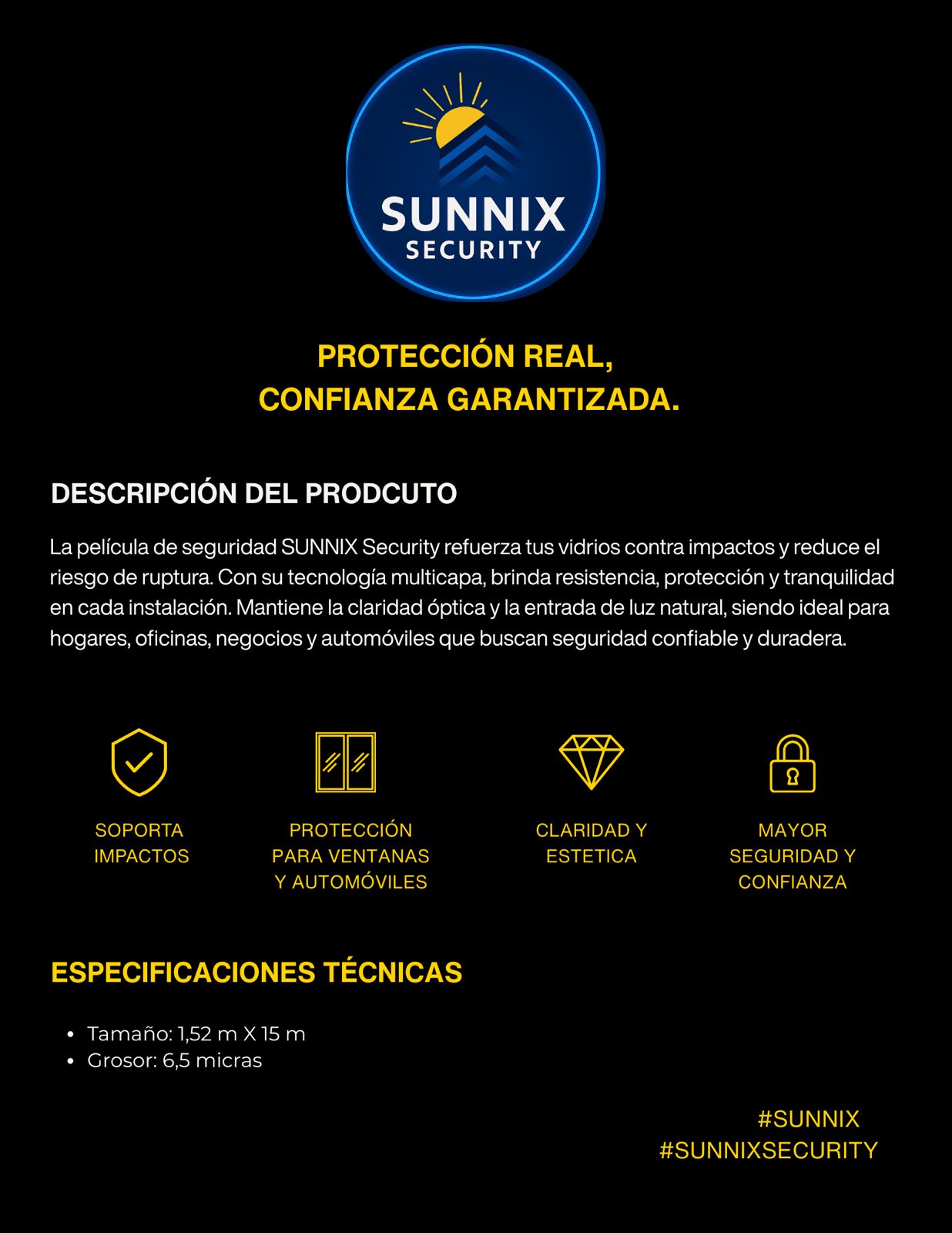 Características SUNNIX Security